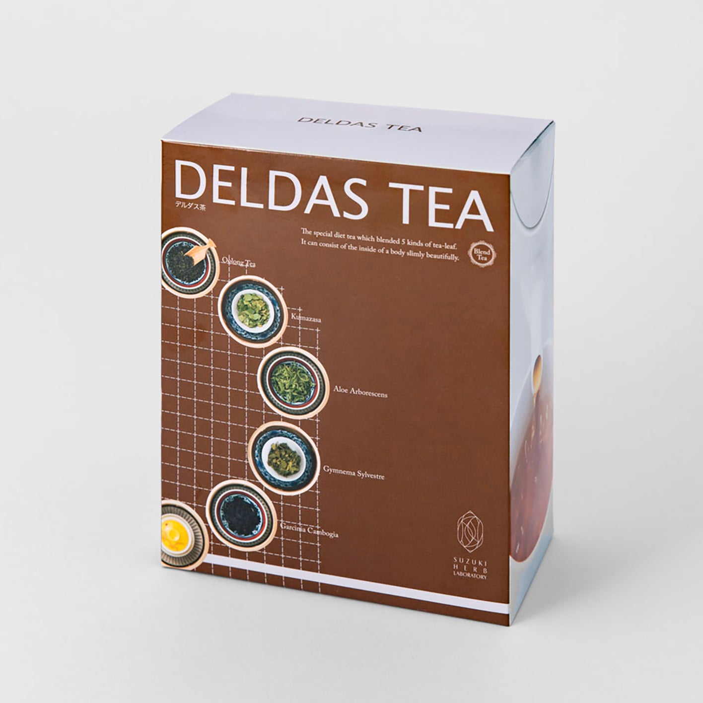 Deldas Tea: Delicious Daily Diet Tea 150g (5g x 30 packets) (Blended with Oolong Tea, Kuma Bamboo Grass, Candelabra Aloe, Gymnema, and Garcinia)