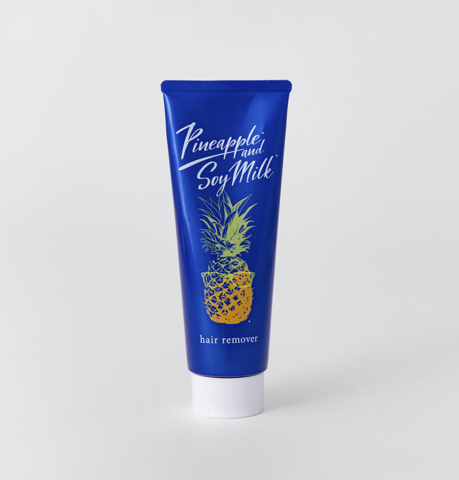 Pineapple and Soy Milk Hair Removal Cream for Men 230g (For Body, Bikini) (Suitable for Sensitive Skin) (Pain and Odor-free) (Made in Japan)