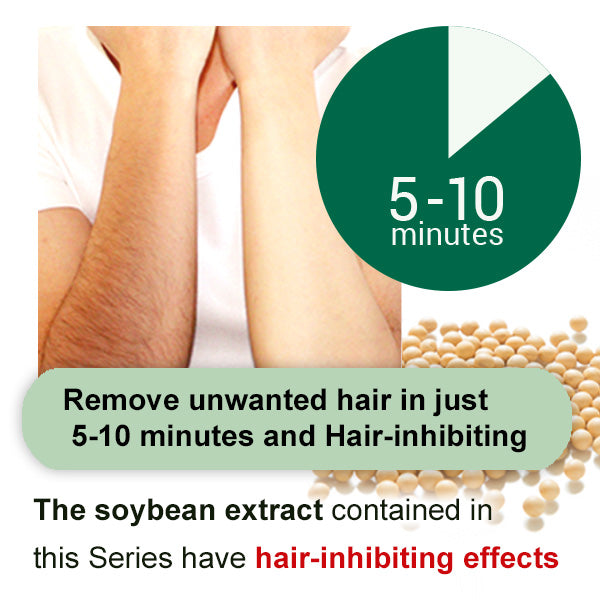 Pineapple and Soy Milk Hair Removal Cream for Men 230g (For Body, Bikini) (Suitable for Sensitive Skin) (Pain and Odor-free) (Made in Japan)