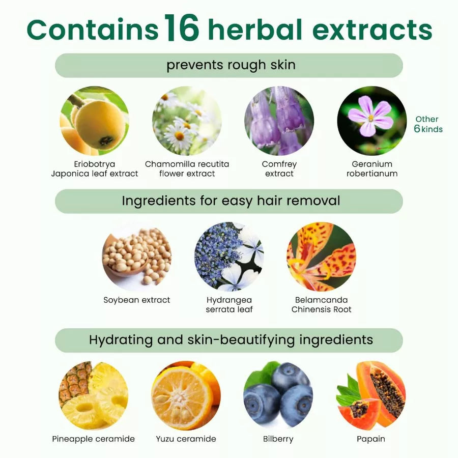 Pineapple and Soy Milk Hair Removal Cream 230g (For Body, Bikini) (Suitable for Sensitive Skin, Kid-Friendly) (Pain and Odor-free) (Made in Japan)