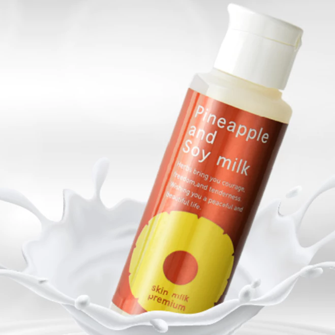 Pineapple and Soy Milk Hair Inhibitor Skin Milk Premium 100mlL (Milky Lotion) (Moisturizing)