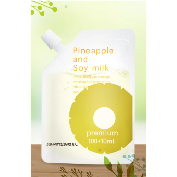 Pineapple and Soy Milk Hair Inhibitor Lotion Premium Eco-Refill Pack 110mlL