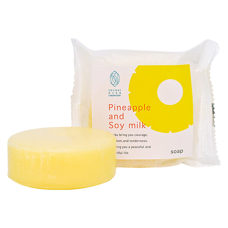Pineapple and Soy Milk Soap 90g (For Face and Body) (Pore Care)