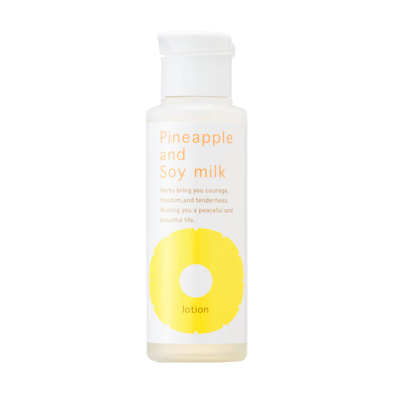 Pineapple and Soy Milk Hair Inhibitor Lotion 100mlL (Made in Japan) (Daily Use, Reduces Hair Growth) (Suitable for All Skin Types, Kid-Friendly) (For Face and Body)