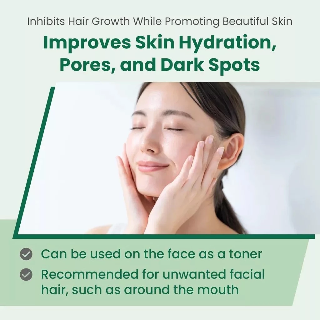 Pineapple and Soy Milk Hair Inhibitor Lotion 100mlL (Made in Japan) (Daily Use, Reduces Hair Growth) (Suitable for All Skin Types, Kid-Friendly) (For Face and Body)