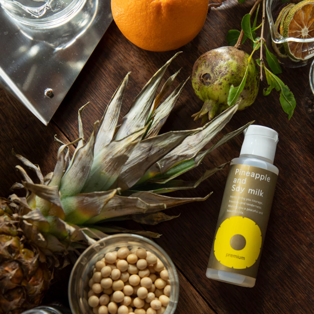 Pineapple and Soy Milk Hair Inhibitor Lotion Premium 100mlL (High Concentration, Reduces Hair Growth) (Daily Use) (For Face, Body, Bikini) (Made with Natural Ingredients)