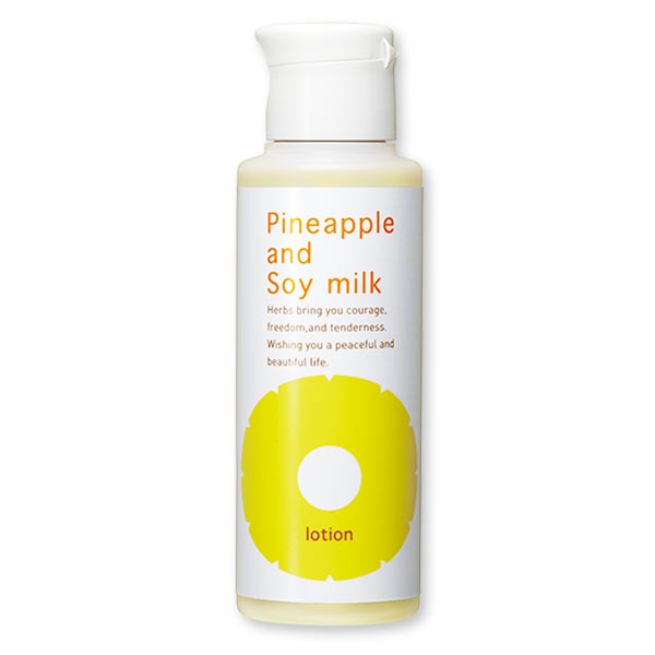 Hair Inhibitor Pineapple and Soy Milk Lotion, made in Japan, use