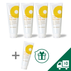 Pineapple and Soy Milk Hair Removal Cream 4+1 Value Pack-Quasi-drug