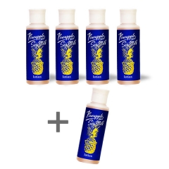 Hair Inhibitor Pineapple and Soy Milk Mens Lotion 4+1 Value Pack
